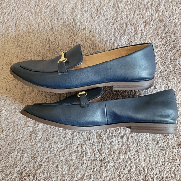 Loft OUTLET Navy and Gold Loafers - Picture 3 of 11
